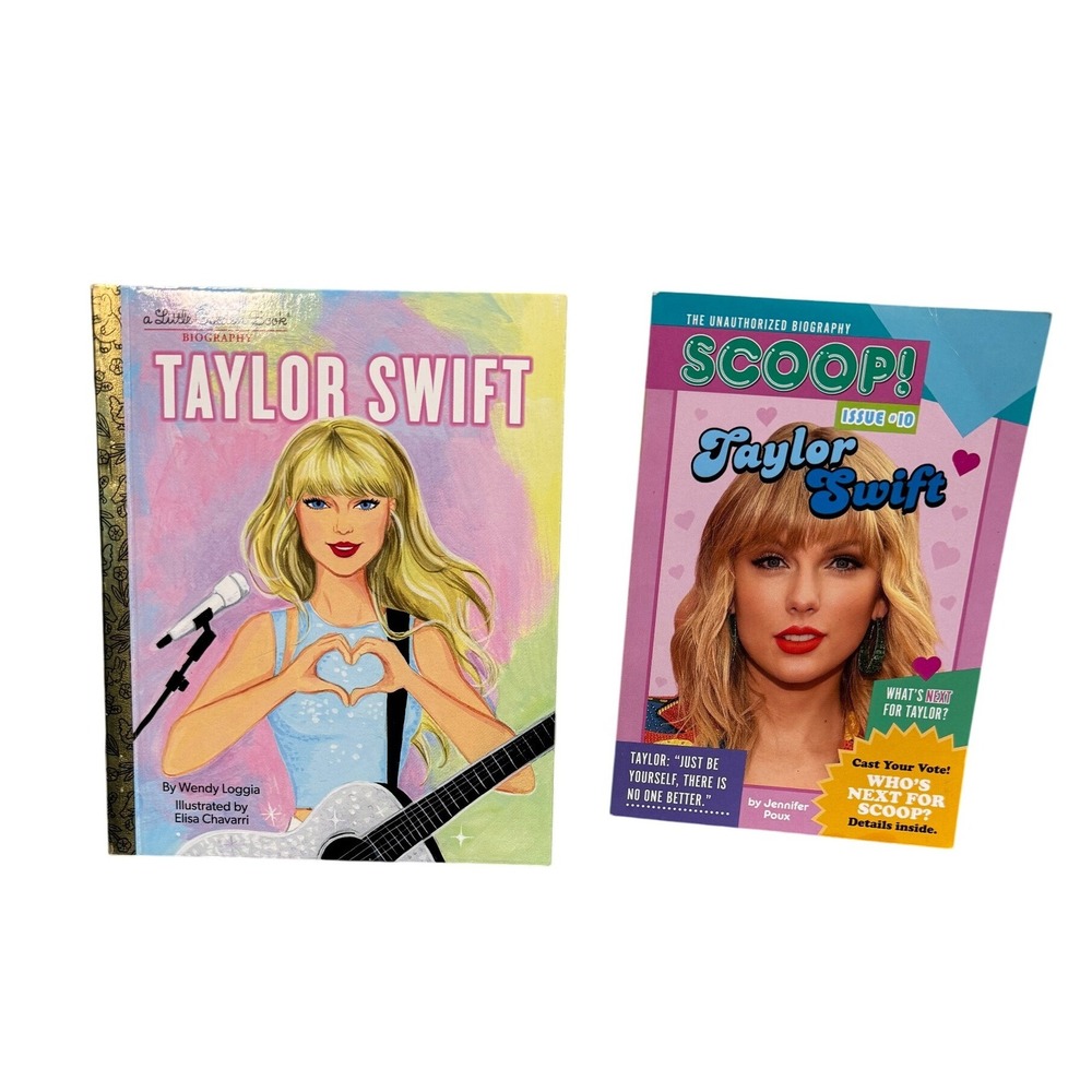 Little Golden Book Taylor Swift Biography Scoop Magazine Kids Swiftie Lot Bundle